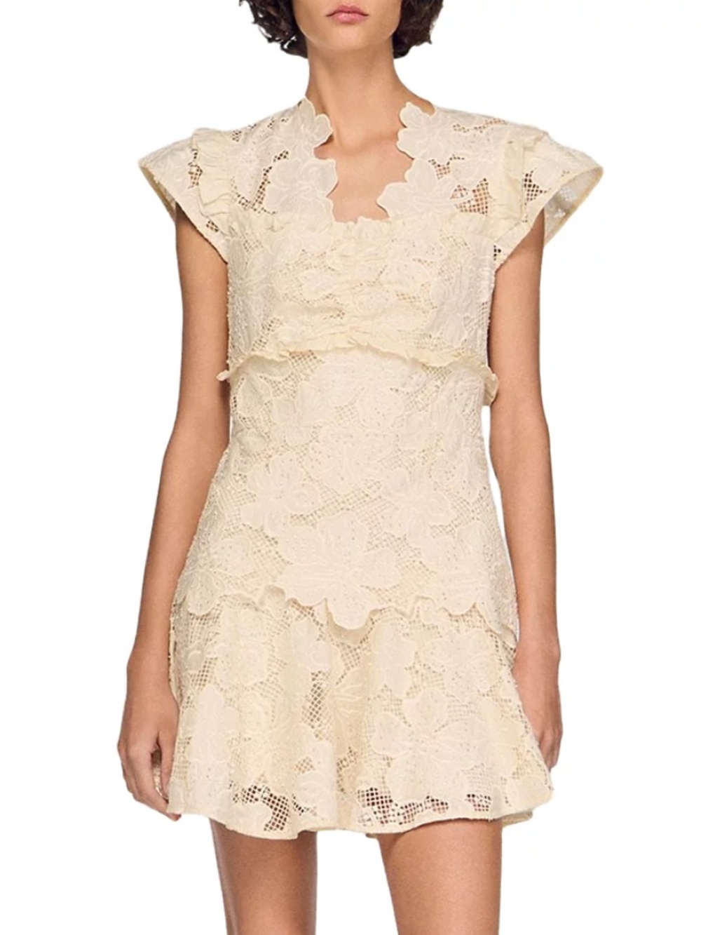 Lyrella Guipure Mini Dress